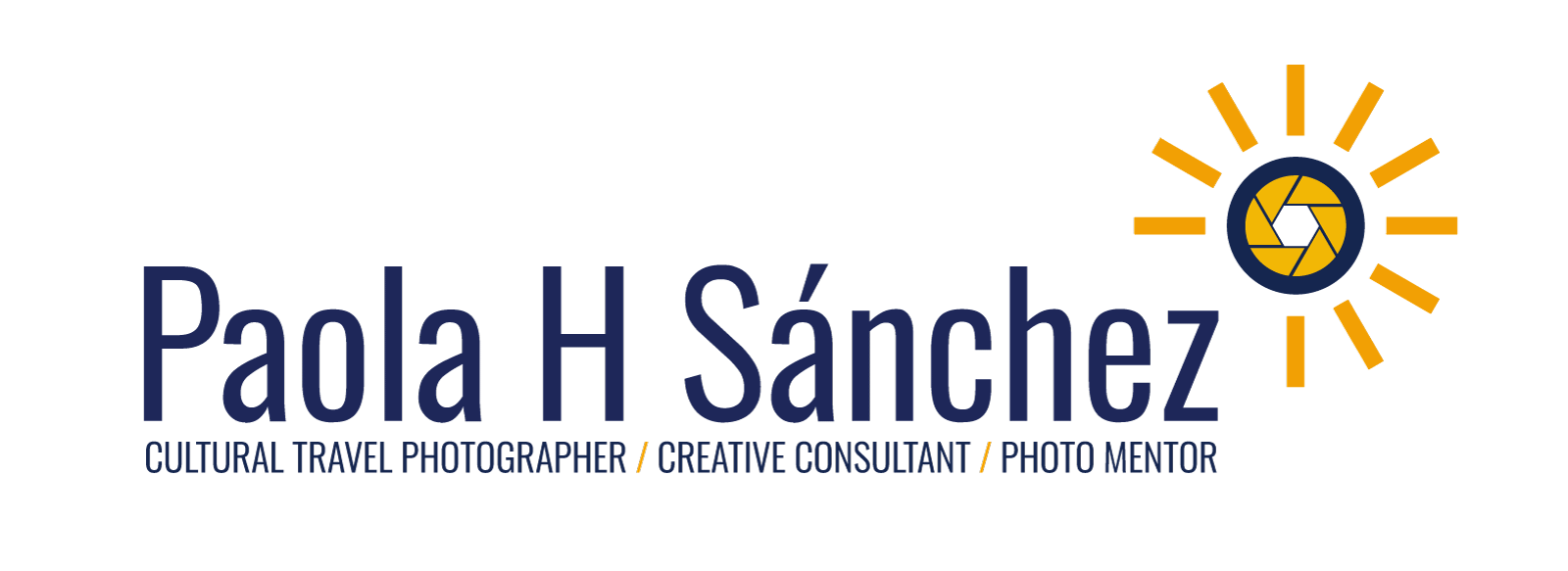 Logo for Paola H Sanchez, international travel photographer