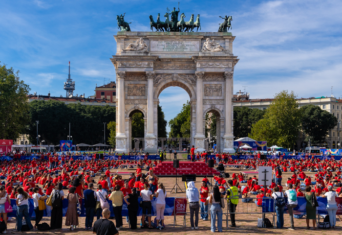 A public event in milano